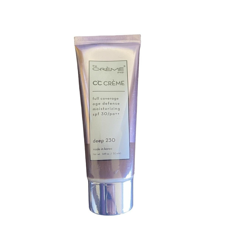 Creme Shop CC Creme Full Coverage Age Defense Moisturizing SPF 30 Deep 230